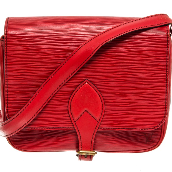 Pre-loved LV Cartouchiere MM Red Epi Leather - Picture 1 of 11